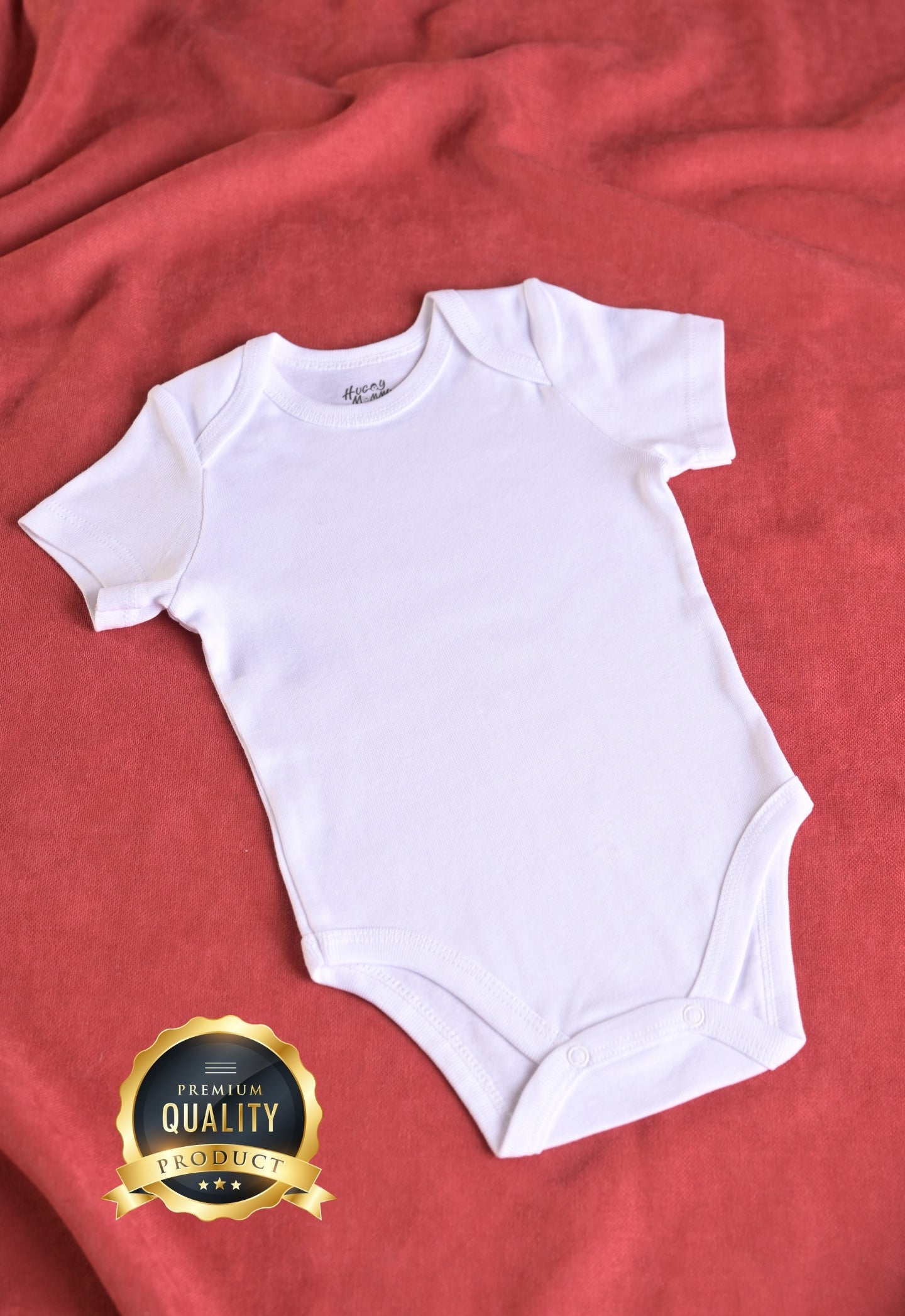 Premium %100 Organik Pamuk Beyaz Kısa Kol Bebek Body Zıbın Çıtçıtlı Bebek Badi 3'lü Set - Çıtçıt Uzatma Hediye